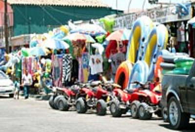 Busy Shopping Day  San Felipe Mexico