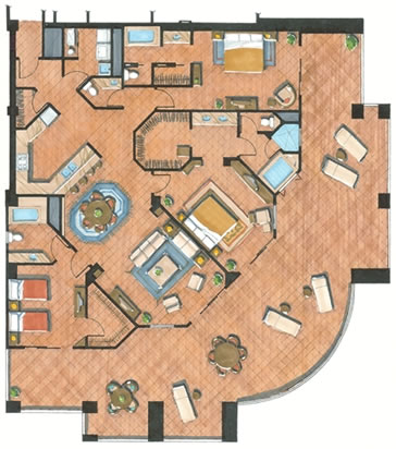 San Felipe Mexico Three-Bedroom Condominium Floor Plans